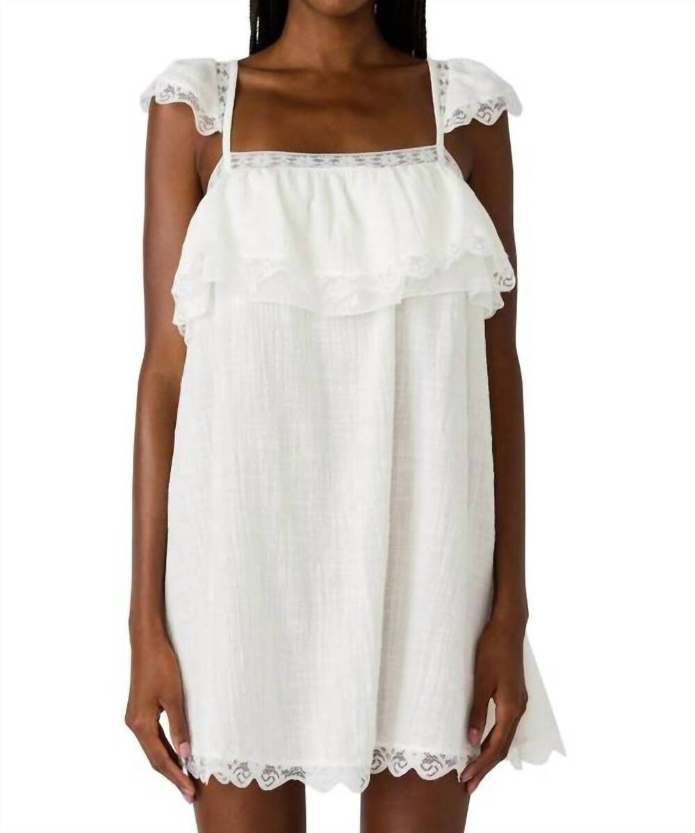 NEW STEVE MADDEN leta mini dress in snow white